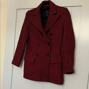 Barney’s NY Red Houndstooth Jacket